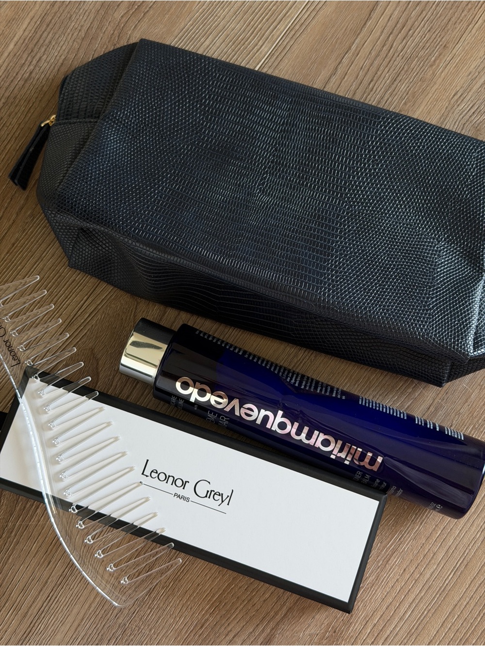 Leonor Greyl Hair Comb & miriam quevedo Extreme Caviar Conditioner Balm